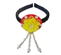 Pratica fascia per capelli coreana con fiore che combina tradizione e accessorio alla moda culturale per vari eventi da indossare per attività scolastiche