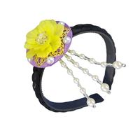 Pratica fascia per capelli coreana con fiore che combina tradizione e accessorio alla moda culturale per vari eventi da indossare per attività scolastiche