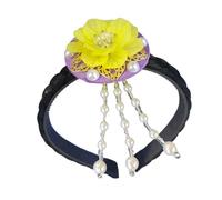 Pratica fascia per capelli coreana con fiore che combina tradizione e accessorio di moda culturale per vari eventi