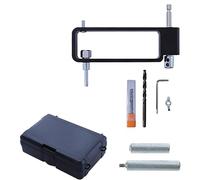 Pratica guida di perforazione Locator Hole Cutter Apriscatole regolabile Strumento per la lavorazione del legno per cartongesso Tavola di legno spessa Localizzatore guida trapano regolabile Pratico