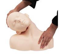 Pratica il massaggio alle spalle del manichino con testa da allenamento per