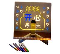 Pratica lavagna da scrivere luminosa acrilica lavagna portatile e cancellabile