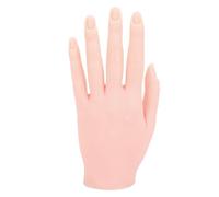 Pratica mano per unghie silicone femmina Mannequin Dimensione della vita Modella sinistra per i principianti artisti del salone nail art praticare la mano posteriore dipinto