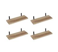 Pratica mensola da parete, rustica, galleggiante, in legno, per cucina e bagno, decorazione per la casa e soluzioni salvaspazio