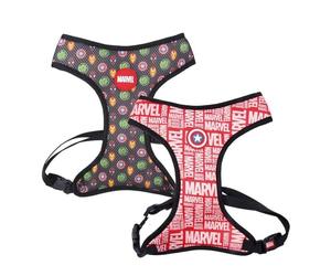 Pratica Pettorina con Trama Marvel e Tessuto Resistente / Poliestere, con Gancio Metallico e Dettaglio,Licenza Ufficiale Marvel, Multicolore, S/M