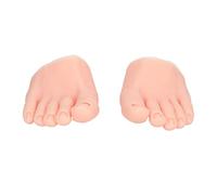 Pratica Piede Finto, 1 Paio di Modelli di Mezzo Piede in Silicone Morbido Flessibile, Strumento per Manicure per Pratica Protesica, Modello di Piedi per Pratica del Tatuaggio (Pelle chiara)