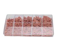 Pratica punta per unghie a mano 200 pezzi di unghie finte in ABS di alta qualità per la pratica del salone di manicure fai-te per la formazione di nail art (Marrone)