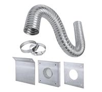 Pratica stufa a pellet con questo set di ventilazione per una facile installazione e versatilità