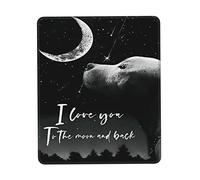 Pratica Tampone per Mouse, Dog I Love You to The Moon And Back Tappetino per Il Mouse Ergonomico Gaming Mousepad per Ufficio Laptop Notebook