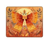 Pratica Tappetini Mouse, Autumn Bow Art Orange Red Ribbon Tappetino per Il Mouse antisfilacciamento Gaming Mousepad per Ufficio Notebook Laptop