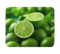 Pratica Tappetino per Il Mouse A Pile of Limes One Lime is Cut in Half Gaming Mousepad Tappetini Mouse 25x30cm per PC,Notebook,Casa