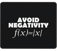 Pratica Tappetino per Il Mouse, Avoid Negativity Funny Math, Ergonomico Tappetino per Mouse, Mousepads, 25X30cm, Laptop, Ufficio, Notebook