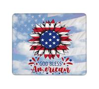 Pratica Tappetino per Il Mouse, God Bless American, Multifunzionale Tappetino Mouse, Gaming Mousepad, 25X30cm, Computer, Casa, PC
