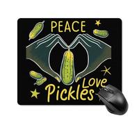 Pratica Tappetino per Il Mouse Peace Love Pickles Printed 25X30Cm, Tappeto Mouse Superficie Liscia Gaming Mousepad per Casa Pc Notebook
