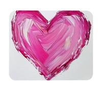 Pratica Tappetino per Il Mouse Pink Heart Personality Design Rubber Base Gaming Mousepad Tappeto Mouse 25x30cm per Casa,Computer,Ufficio