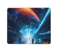 Pratica Tappetino per Il Mouse, Science Fiction Future, Personalizzato Tampone per Mouse, Mousepads, 25X30cm, Computer, Casa, PC