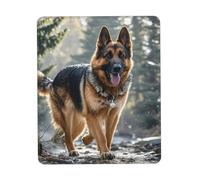 Pratica Tappetino per Il Mouse, Shepherd German Dog, Bordi Cuciti Tappeto Mouse, Gaming Mousepad, 25X30cm, PC, Casa, Notebook