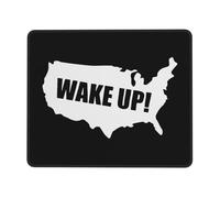 Pratica Tappetino per Il Mouse, Wake Up America, antisfilacciamento Tappetino per Mouse, Mousepads, 25X30cm, Laptop, Ufficio, Notebook
