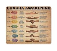 Pratica Tappetino per Mouse, Chakra Awakening Yoga Guide Tappetino per Il Mouse Personalizzato Gaming Mousepad per Ufficio Laptop Notebook