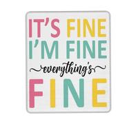 Pratica Tappetino per Mouse, Cheer Up Friend It's Fine I'm Fine Everything is Fine Tappetino per Il Mouse Bordi Cuciti Gaming Mousepad per PC Ufficio Computer