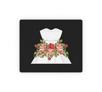 Pratica Tappetino per Mouse, Hilarious Wedding Dresses Engageme Mockery Illustration Flowery Tappetino per Il Mouse antisfilacciamento Gaming Mousepad per PC Notebook Laptop
