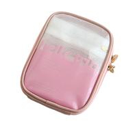 Pratica valigetta per WC da viaggio, robusta e impermeabile, con cerniere lisce, ideale per viaggi d'affari e uso in palestra, borsa da toilette, b, taglia unica