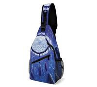Pratica Zaino Monospalla Dream Catchers And Bird Tracolla Borse Antifurto,Moda Sling Bag per Campeggio Trekking Ciclismo