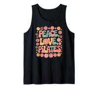 Praticante di Pilates anni '60 '70 Hippie Retro Peace Love Pilates Canotta