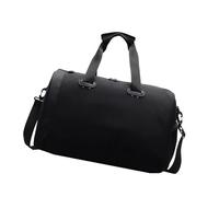 Pratiche borse da viaggio in tessuto Oxford Dry Wet Design di grande capacità per fitness nuoto viaggi d'affari borse da viaggio con scomparto resistente all'acqua, Nero , Bellezza di massa