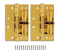 Pratiche cerniere a molla di allineamento da 10,2 cm, per chiusura automatica della porta, posizionamento a 90 gradi, finitura elegante, cerniere di facile installazione