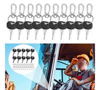 Pratiche chiavi e portachiavi di accensione 10 pezzi per carrelli elevatori e pe