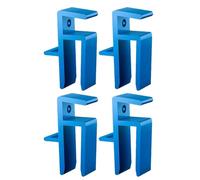 Pratiche clip per armadietti, strumenti universali per chiusura fissa, set di clip per casa, armadi da ufficio e porte dell'armadio (blu, 4 pezzi)