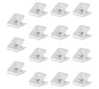 Pratiche clip quadrate trasparenti di tipo pesante forniture per ufficio texture acrilica adatte per organizzare appunti foto opere d'arte clip organizer da scrivania trasparenti