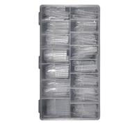 Pratiche forme di estensione per unghie in ABS, 150 pezzi, design artistico, risultati rapidi, nail art professionale