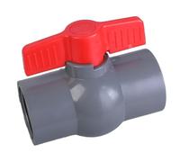 Pratiche robuste valvole rotonde manuali in PVC torsione destra semplice uso 47 mm adatte per applicazioni domestiche e industriali, valvole di rotazione destra interruttori