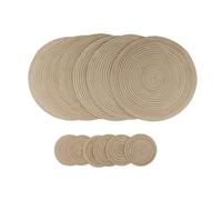 Pratiche tovagliette rotonde resistenti al calore sottobicchieri eleganti 30CM+1