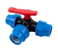 Pratiche valvole rotonde a 3 vie 32 mm di plastica spine splitter per uso domestico e industriale quotidiano valvole di collegamento veloce