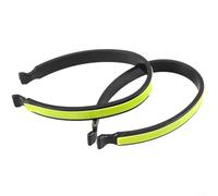 Pratici accessori da bicicletta per ciclisti che hanno bisogno di una gestione affidabile dei pantaloni con maggiore visibilità riflettente di notte (2 pezzi)
