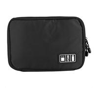 Pratici Accessori digitali Portatili Cavo USB Banca di Alimentazione Auricolare Borsa da Viaggio Organizer Borsa Elettronica Gadget da Viaggio Organizer(Black)