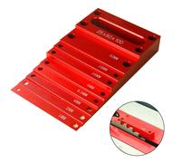 Pratici Blocchi di Setup Metrici 9pz Barre di Calibro in Alluminio per Router Se