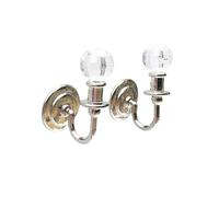 Pratici Dollhouses Accessori 1 12 Scale Cristallo E Acrilico Metallo Lampade Da Parete Aggiungere Elegante A Vivere O Camera Da Letto Dollhouses Lampada Da Parete Di Cristallo