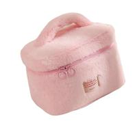 Pratici e robusti sacchetti per il trucco in peluche con cerniera accessorio alla moda per gli amanti della bellezza Organizzazione Borsa portaoggetti alla moda, A