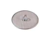 Pratici fermi a maglia fine Coperchio in acciaio inossidabile a prova di olio Padella Schermo antispruzzo Strumenti cottura a fuoriuscite(29CM)