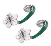 Pratici orecchini a forma di camelie in acciaio inox, accessori per donne, comodi e di lunga durata, design a petalo dolce, Misura unica, come descritto, come descritto