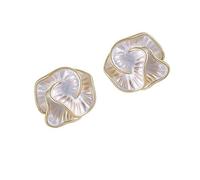 Pratici orecchini robusti in lega di camelie accessori per le donne comodi e di lunga durata design orecchini a petalo dolce, Misura unica, come descritto, come descritto