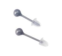 Pratici orecchini rotondi in bioceramica per orecchio e naso, in bioplast, flessibili, fermi per piercing all'orecchio, robusti materiali bioceramicdi, Misura unica, come descritto, come descritto