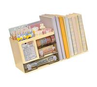 Pratici organizer per libri da scrivania eleganti e con portadocumenti perfetti per uffici, casa o scuola, portalibri da tavolo in plastica