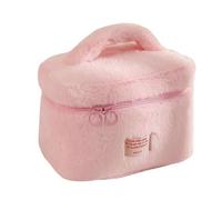Pratici robusti sacchetti di trucco in peluche con cerniera accessorio alla moda per gli amanti della bellezza Organizzazione Travel Makeup Bag, B, Taglia unica