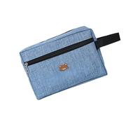 Pratici sacchetti di trucco degli accessori del tessuto di Oxford con le maniglie multi compartimento cosmetico organizzato per i viaggiatori Cute Bear Design Cosmetic Handbag, blu cielo, Bellezza di