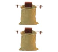 Pratici sacchetti raccolta frutta in tela 2 pezzi ideali per arrampicate ed escu